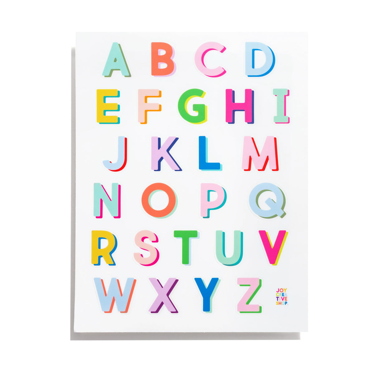 Brights Vinyl Alphabet Stickers