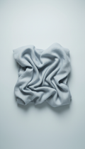 Pale blue linen throw blanket