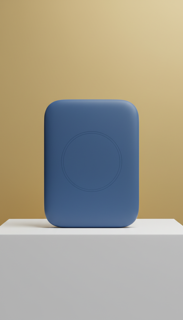 Blue wireless charging pad