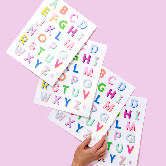 Brights Vinyl Alphabet Stickers