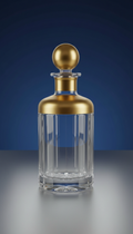 Gold-Rimmed Crystal Decanter