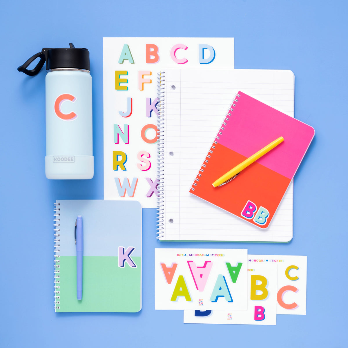 Brights Vinyl Alphabet Stickers