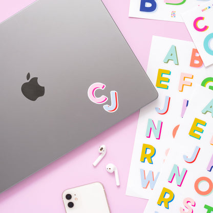 Brights Vinyl Alphabet Stickers