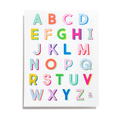 Brights Vinyl Alphabet Stickers