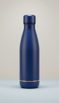 Deep blue insulated water bottle