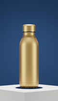 Gold stainless steel insulated bottle